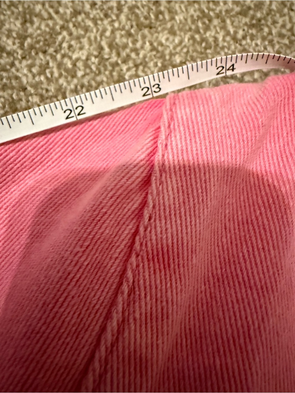 Andrée By Unit Pink Denim Tiered Shirt Dress Button Front Long Sleeve M - Picture 11 of 11